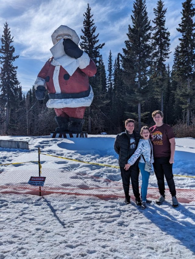 At North Pole, Alaska