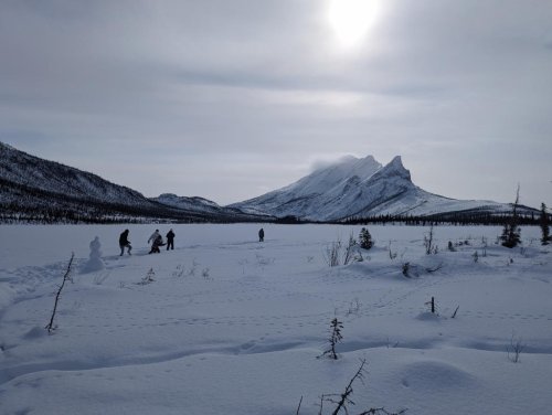Walking out on a frozen lake