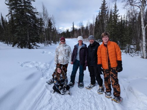 Snowshoe portrait