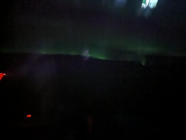 Aurora from the plane