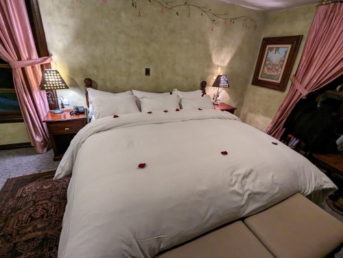 Hacienda La Andaluza fancy bed