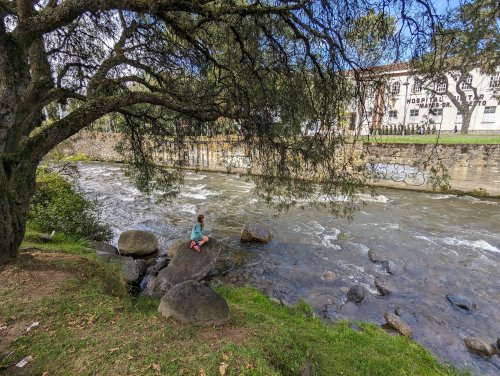 Adeline at the river