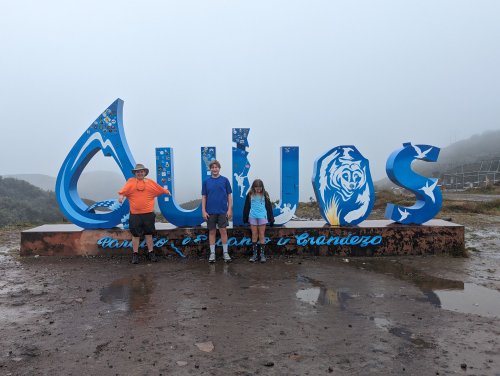 Braving the cold on Quijos pass