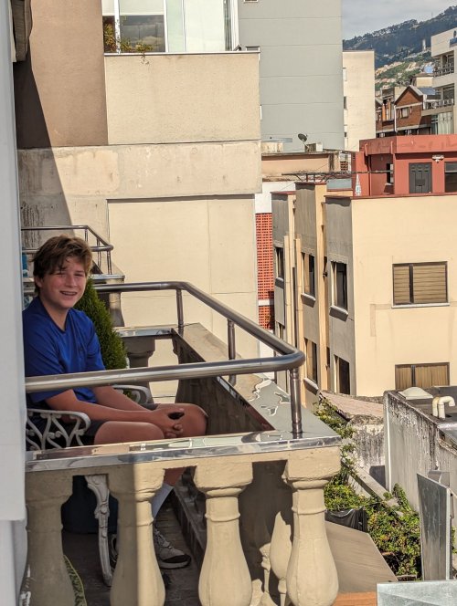 Quito hotel Kelton balcony