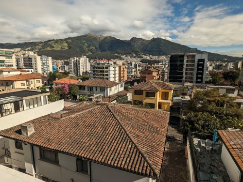 Quito hotel view