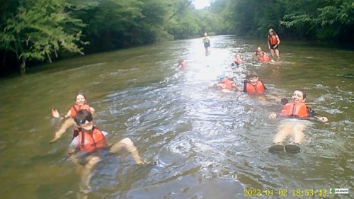 Adeline floating downstream