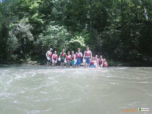 Whitewater kayak crew